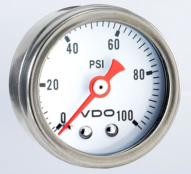 VDO Direct Mount 100PSI Mechanical Pressure Gauge